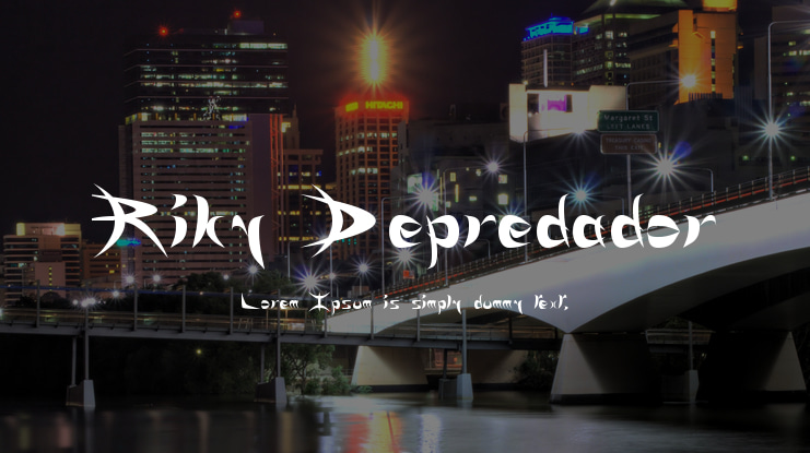 Riky Depredador Font
