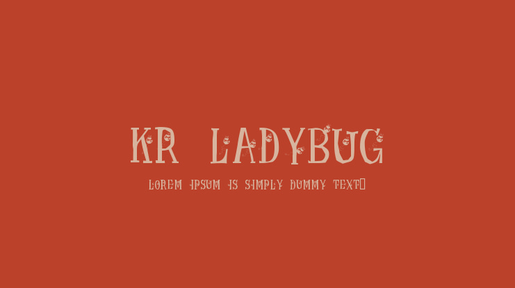 KR Ladybug Font