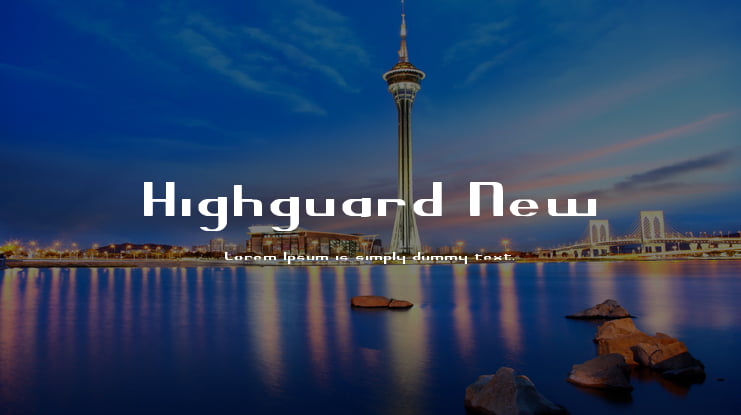 Highguard New Font