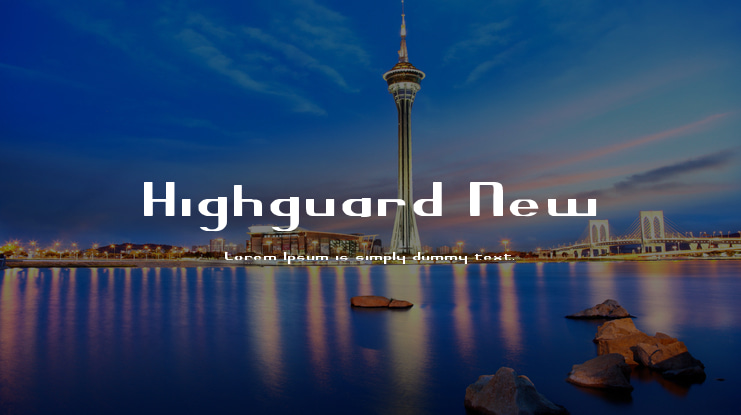 Highguard New Font