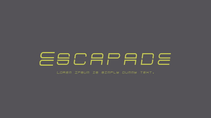 Escapade Font