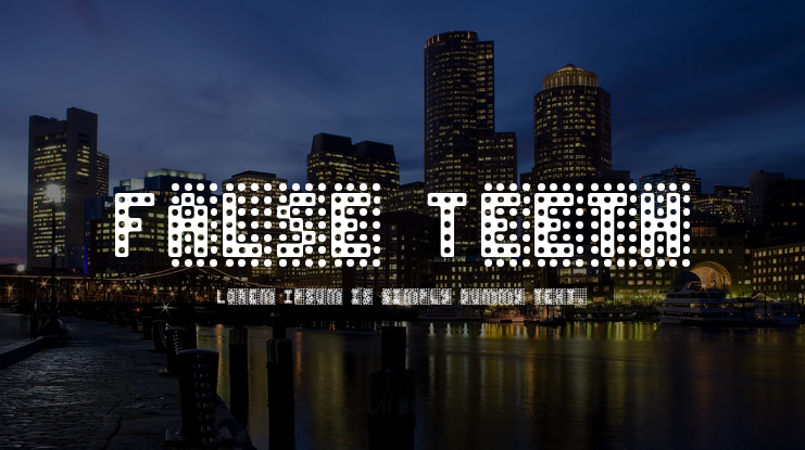 False Teeth Font