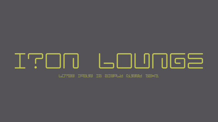 Iron Lounge Font Family