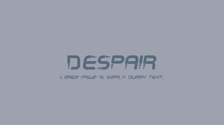 Despair Font