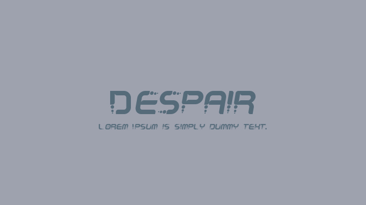 Despair Font