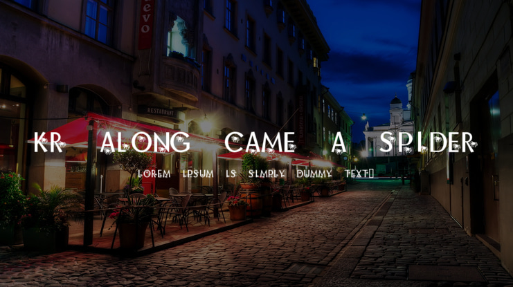 KR Along Came A Spider Font