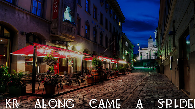 KR Along Came A Spider Font