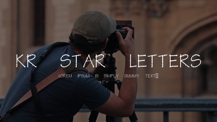 KR Star Letters Font