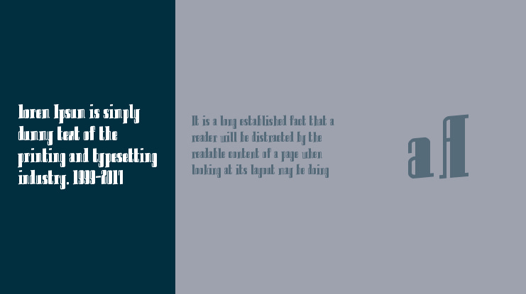 Innocent bystander Font