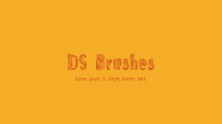 DS Brushes Font