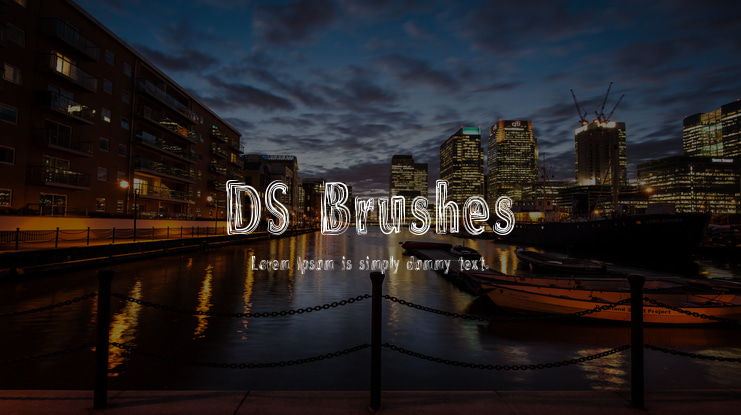 DS Brushes Font