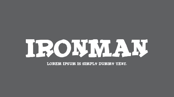 IronMan Font
