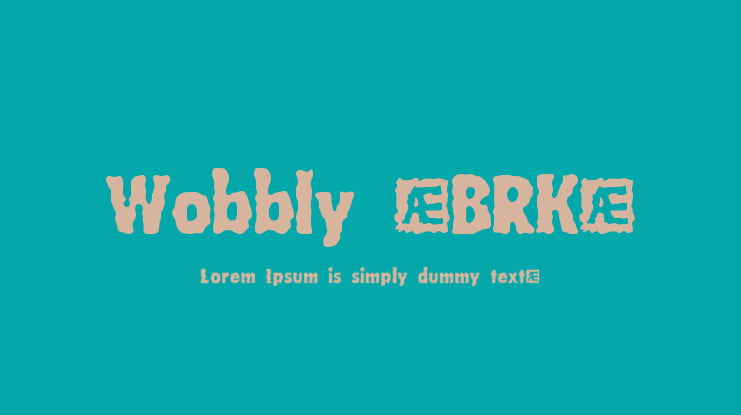 Wobbly (BRK) Font