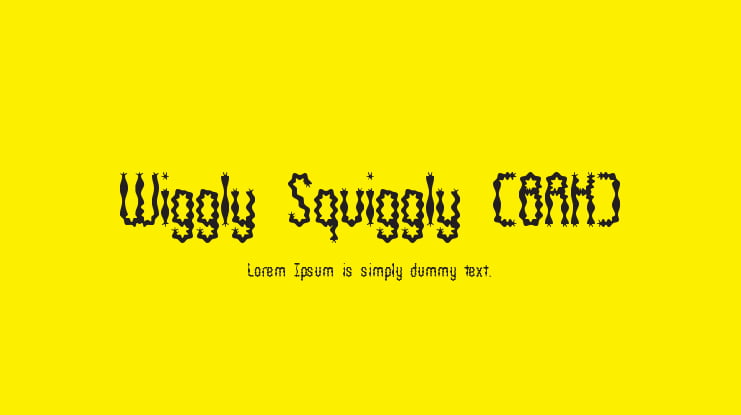 Wiggly Squiggly (BRK) Font