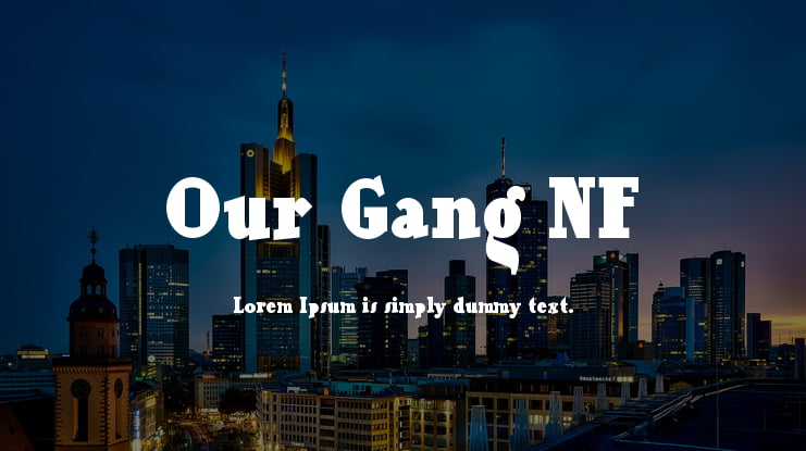 Our Gang NF Font