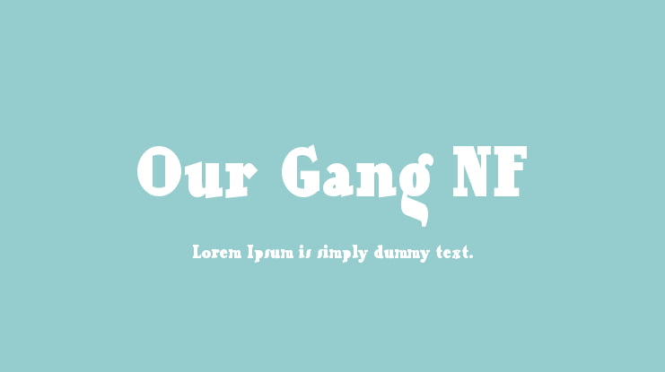 Our Gang NF Font