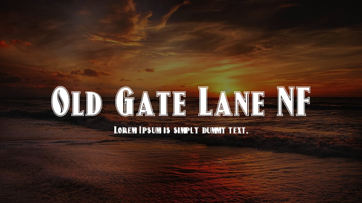 Old Gate Lane NF Font