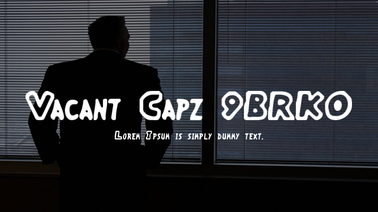 Vacant Capz (BRK) Font