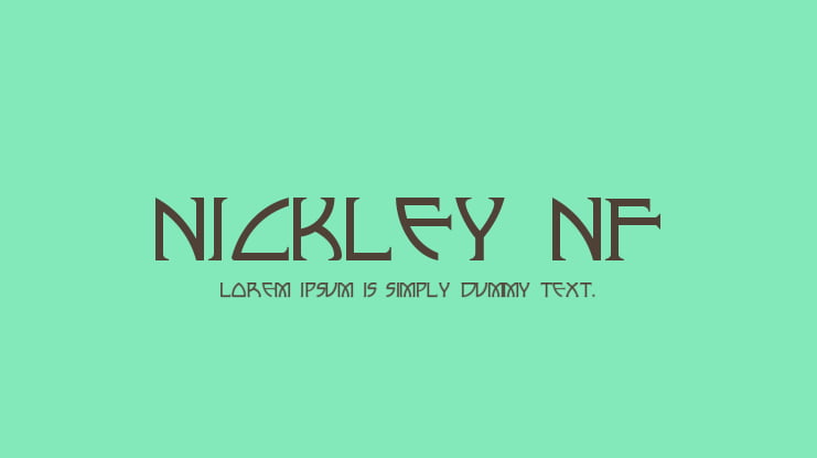 Nickley NF Font