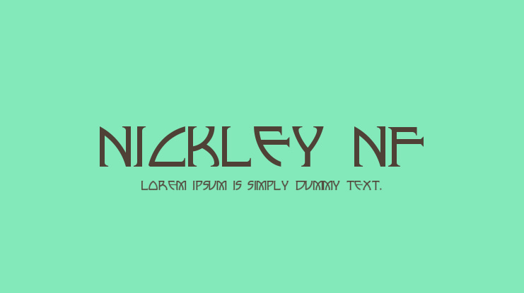 Nickley NF Font