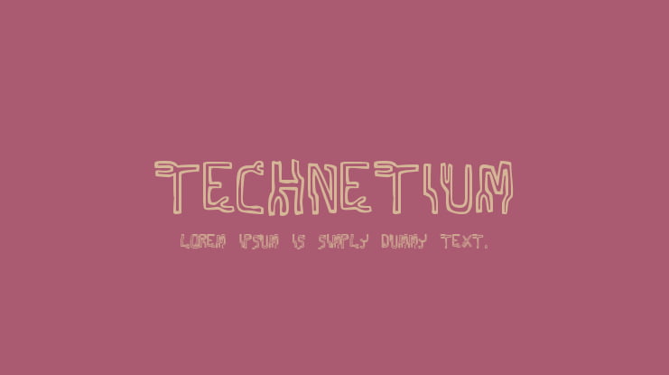 Technetium Font