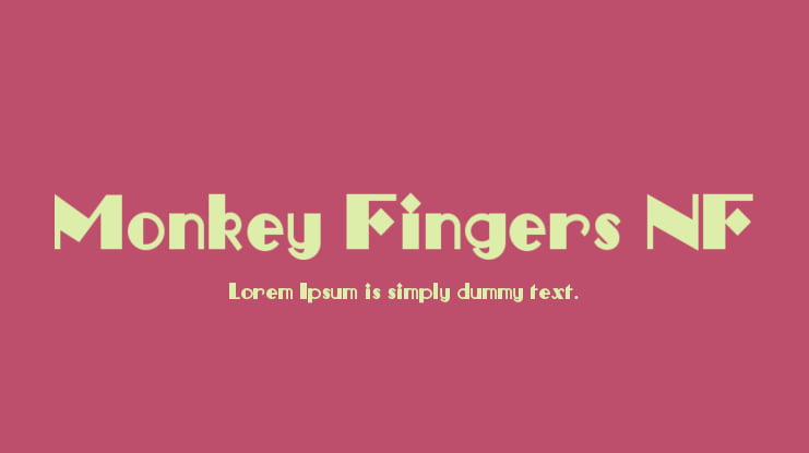 Monkey Fingers NF Font