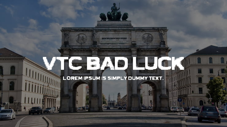 VTC Bad Luck Font