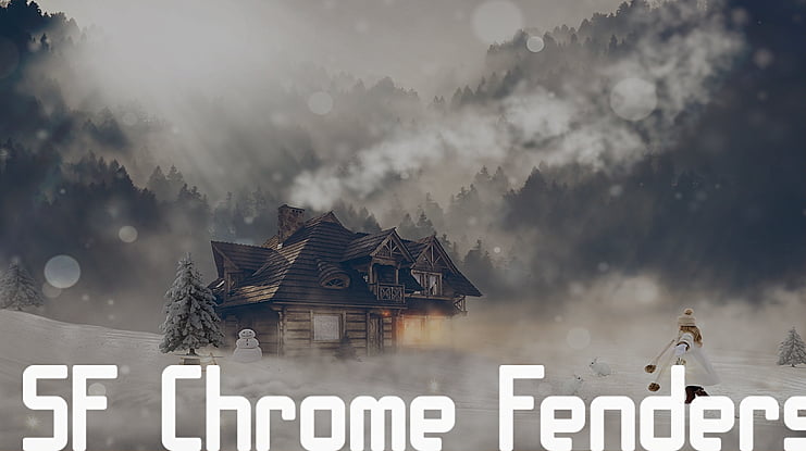 SF Chrome Fenders Font Family