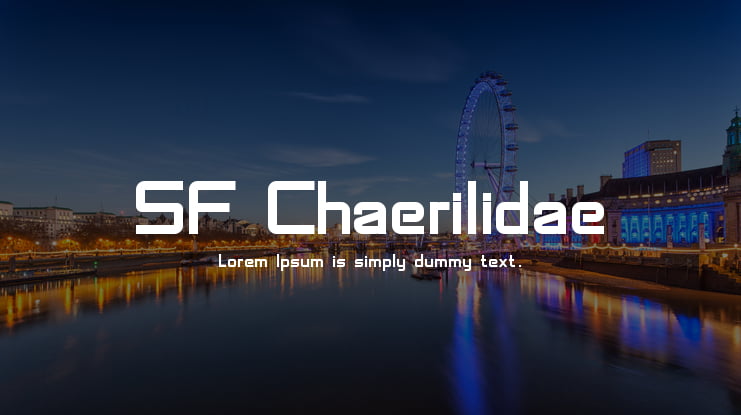 SF Chaerilidae Font Family