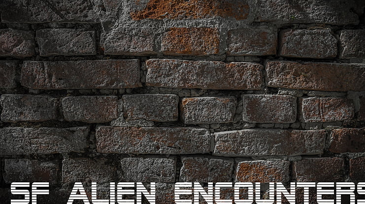 SF Alien Encounters Font Family