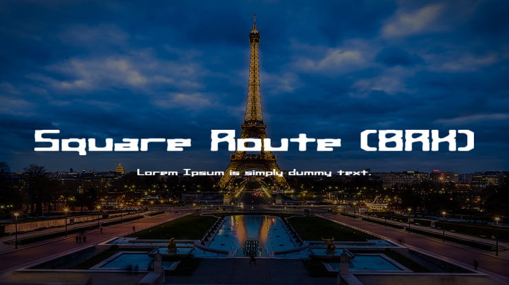 Square Route (BRK) Font