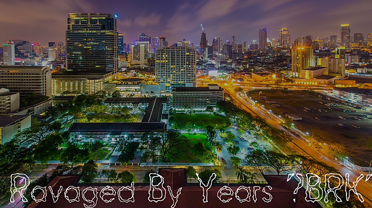 Ravaged By Years (BRK) Font