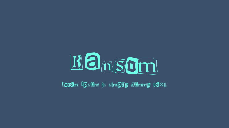 Ransom Font