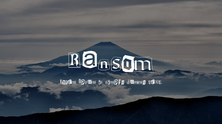 Ransom Font