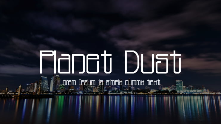 Planet Dust Font