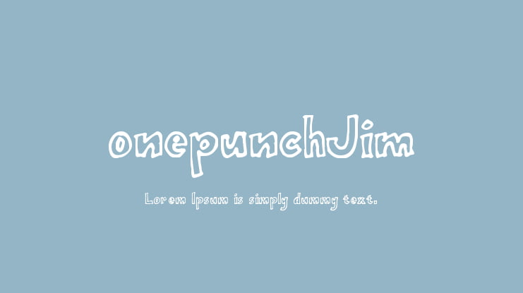 onepunchJim Font