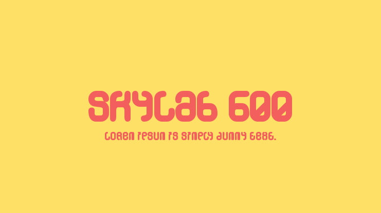 Skylab 600 Font