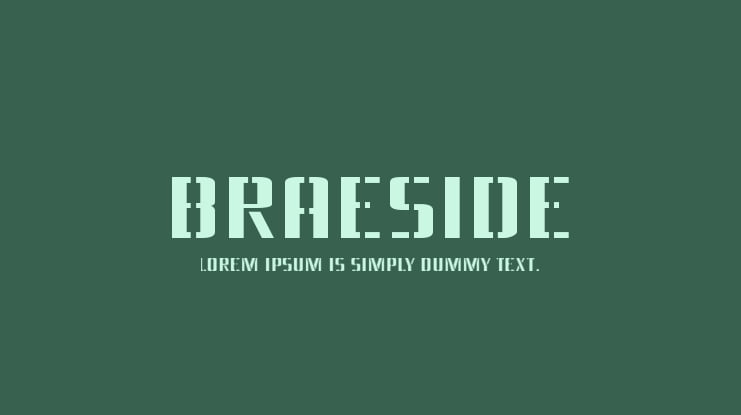 Braeside Font Family