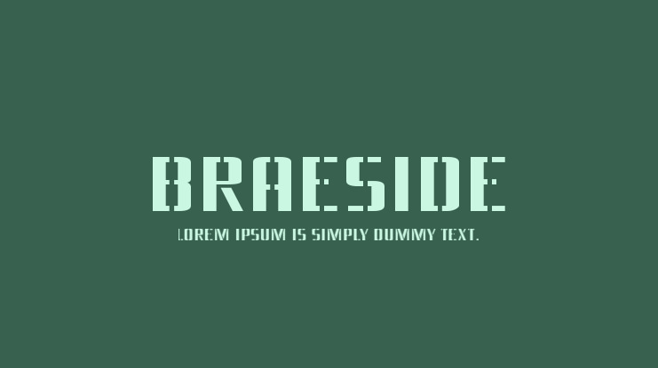 Braeside Font Family