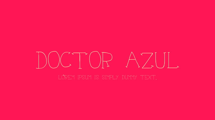 Doctor Azul Font