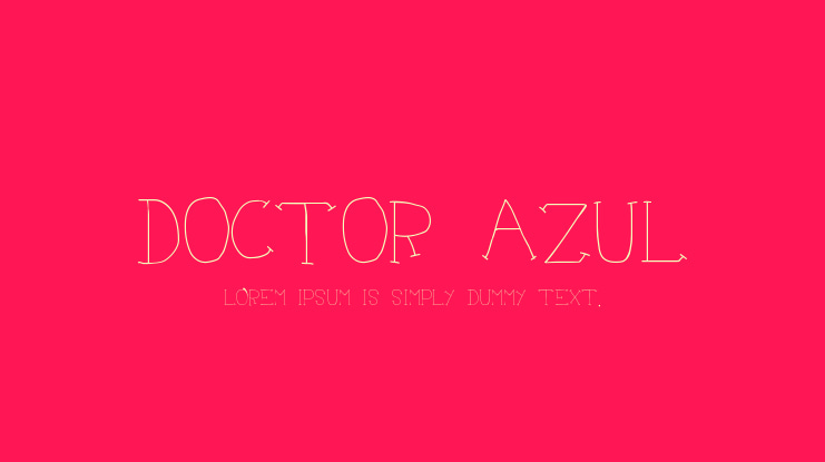 Doctor Azul Font