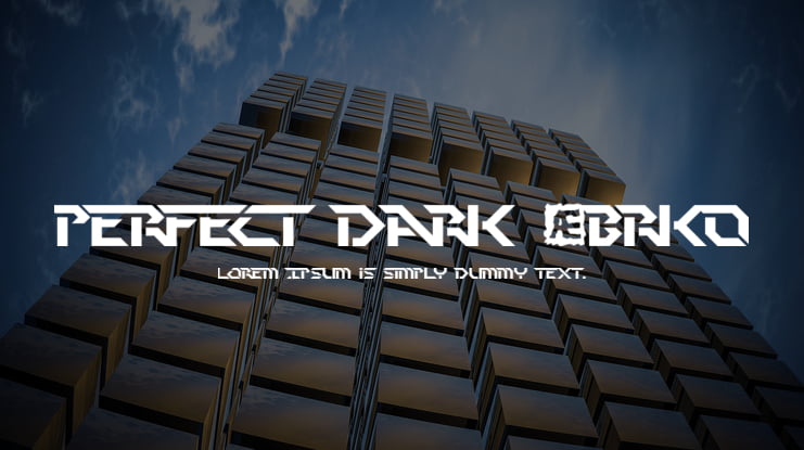 Perfect Dark (BRK) Font