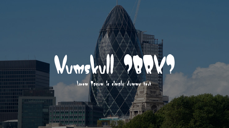 Numskull (BRK) Font
