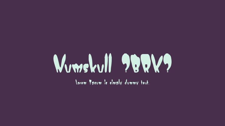 Numskull (BRK) Font