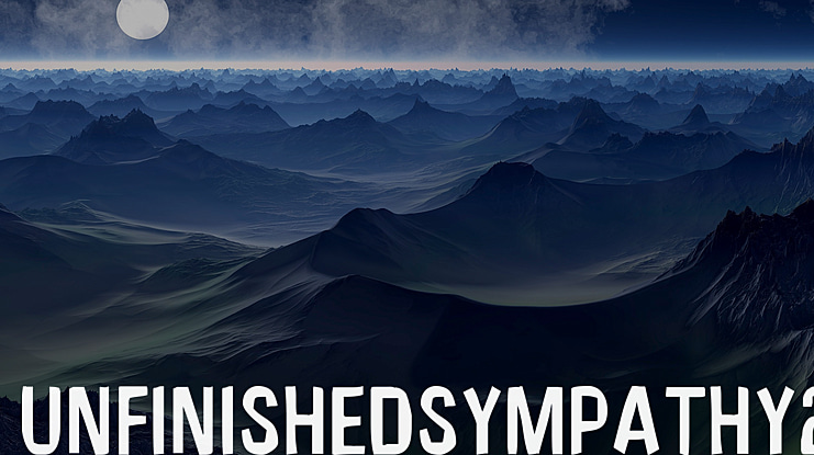 UnfinishedSympathy2 Font