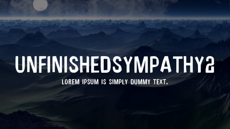 UnfinishedSympathy2 Font