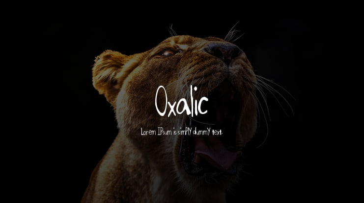 Oxalic Font