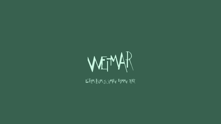Weimar Font