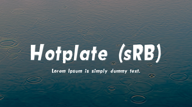 Hotplate (sRB) Font