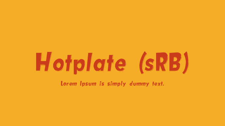 Hotplate (sRB) Font